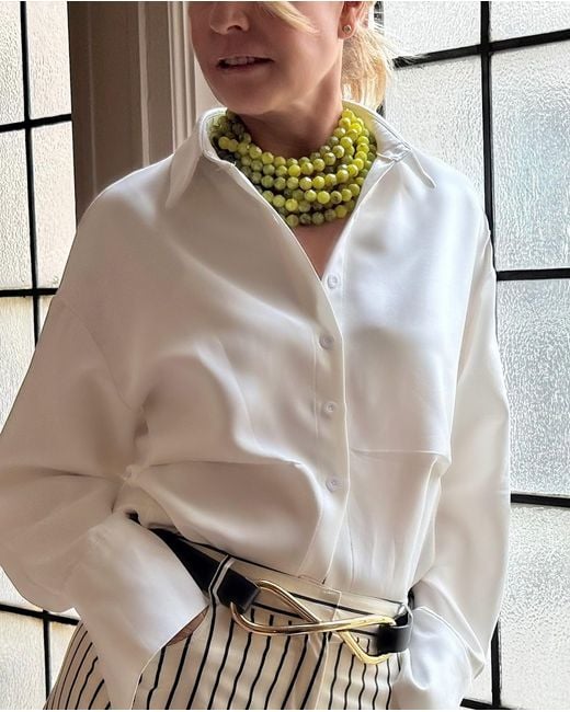 Fairchild Baldwin Green Bella Marble Pisello On Nero Necklace