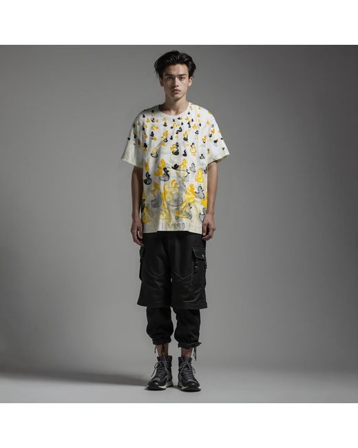 Simeon Farrar Gray Rubber Duck T-Shirt for men