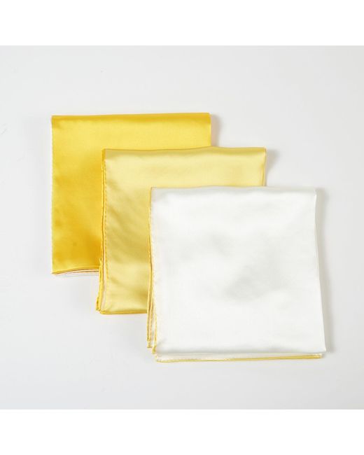 Soft Strokes Silk Yellow Pure Silk Scarf Daffodil Solid Colour Collection Large