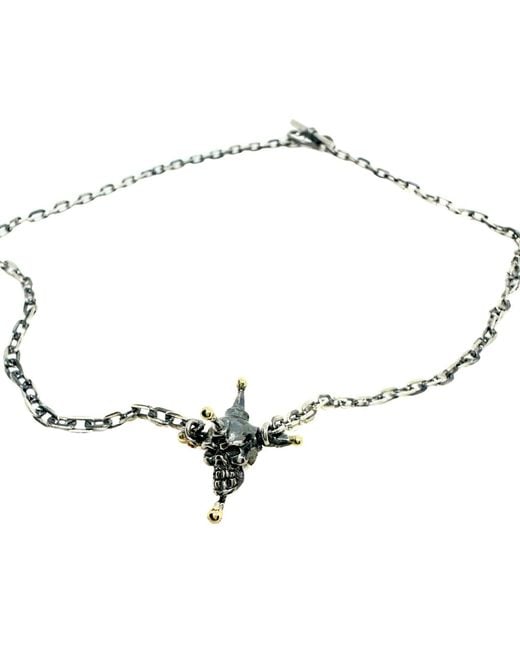 Tg-Jewellery by Tamara Gervasio Metallic Punk Skull Necklace for men