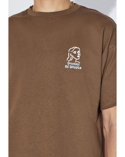 Dr. Denim Brown Trooper Tee for men
