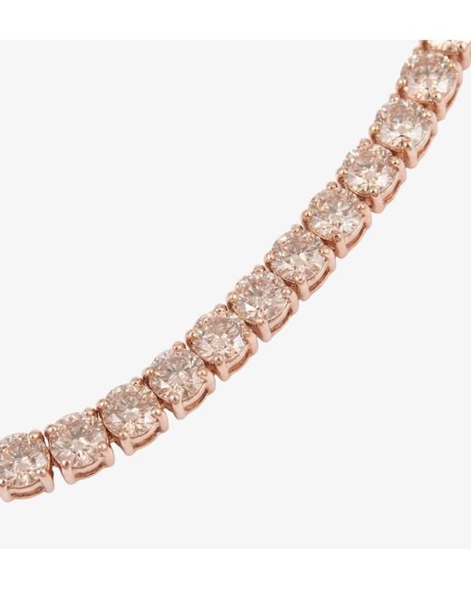 Uchi and Soto Metallic Shikaku Rose Stone Tennis Necklace