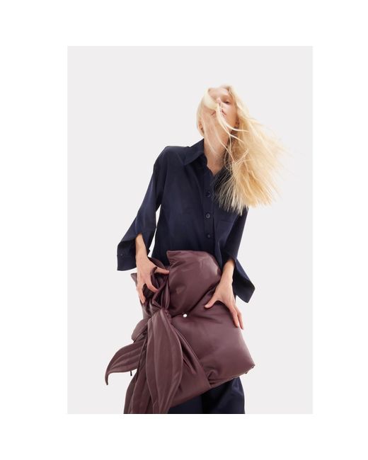 Julia Allert Red Petal Faux Leather Evening Clutch Bag
