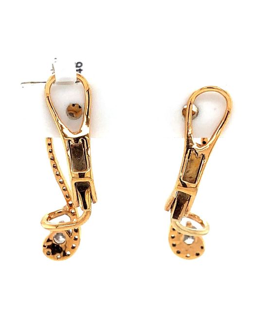 Artisan Multicolor Rose Diamond Clip On Earrings