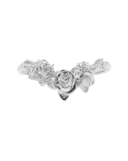 Lee Renee White Rose Ring –