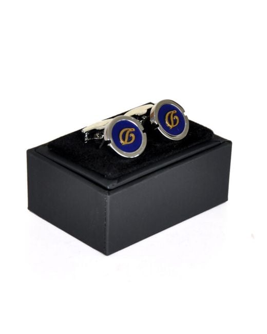 DAVID WEJ Blue D- Cufflinks – for men