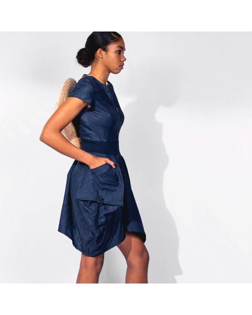 SNIDER Blue Rosebud Jumpsuit