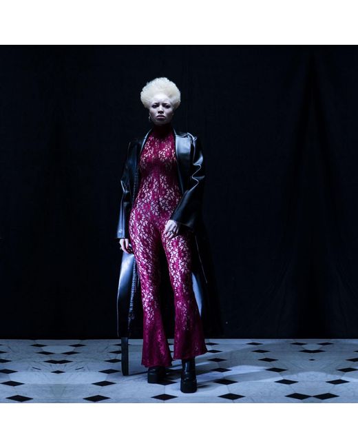 Sarah Regensburger Red Lace Queen Catsuit
