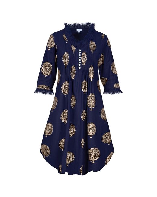 At Last Blue Annabel Cotton Tunic In French Navy