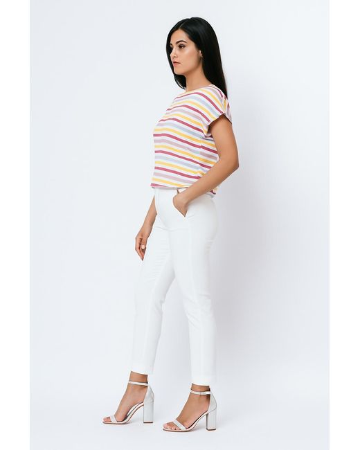 Conquista Pink Striped T-Shirt – Cotton Jersey