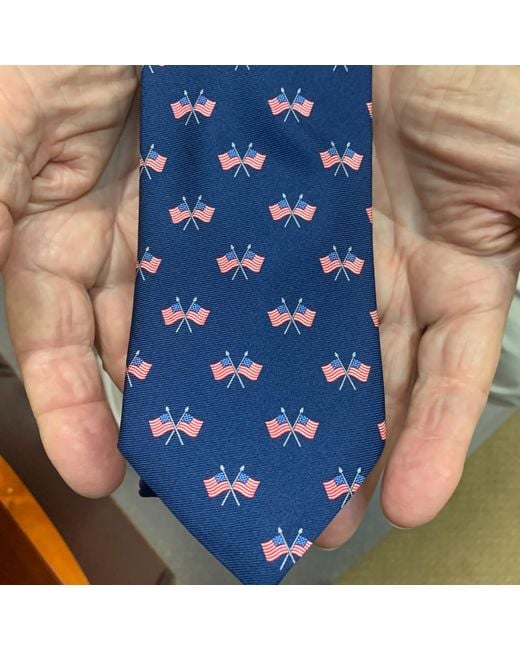 Lazyjack Press Blue Doodle Dandy Tie for men
