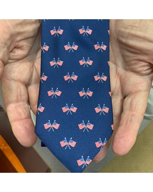Lazyjack Press Blue Doodle Dandy Tie for men