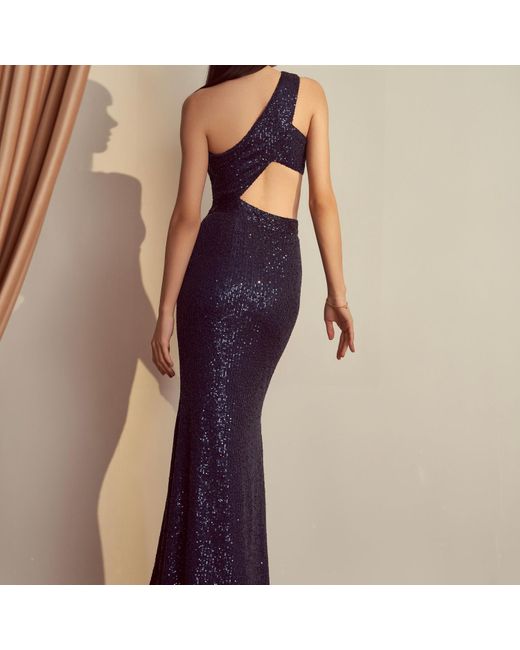 Emma Wallace Blue Tienna Gown