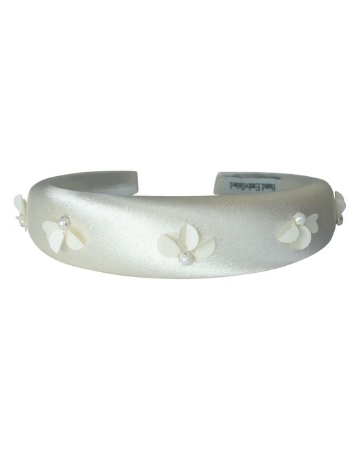 2KStyle Green Neutrals Sabrina Sequins Hand-Embellished Satin Padded Headband