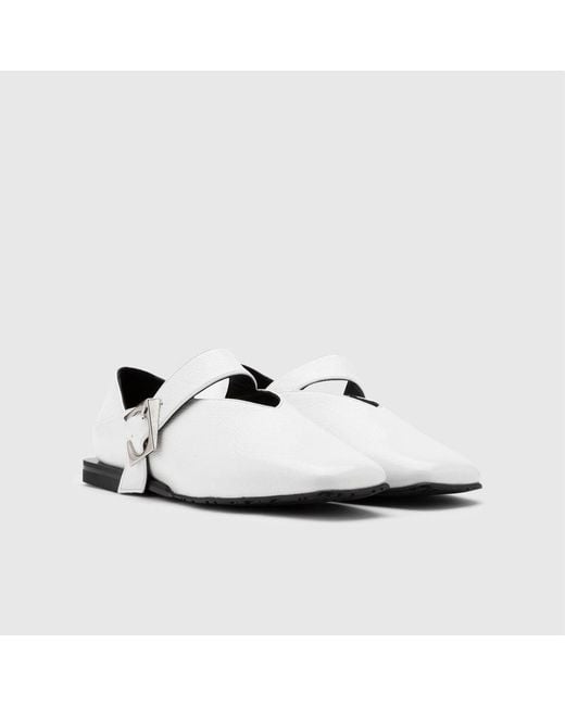 Ilvi White Vekda Patent Leather Loafer
