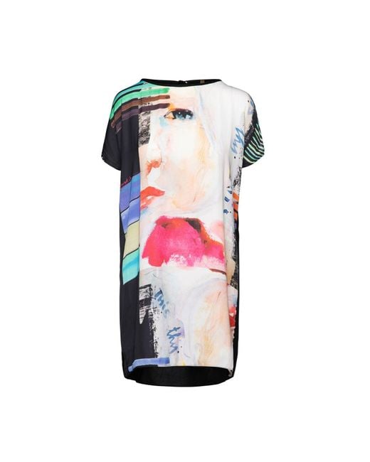 Conquista Pink Sleeveless Loose Fitting Print Dress