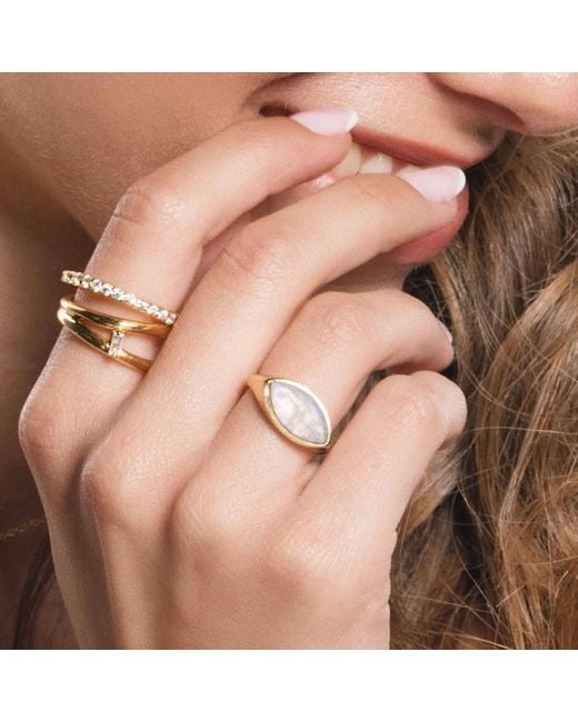 Lavani Jewels Multicolor Goldplated Idol Ring