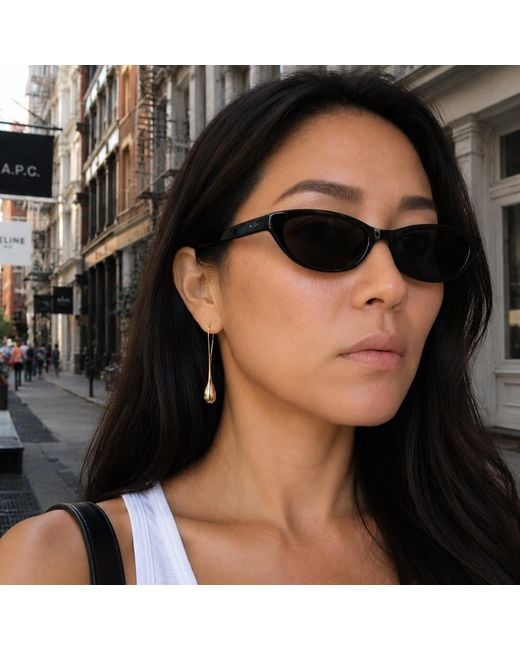Hye Jane Jewelry White Pod Threader Earrings