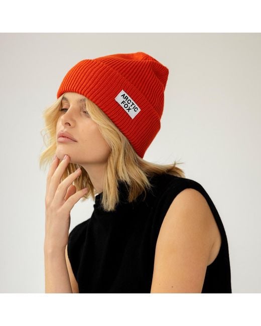 Arctic Fox & Co. Red Recycled Bottle Beanie