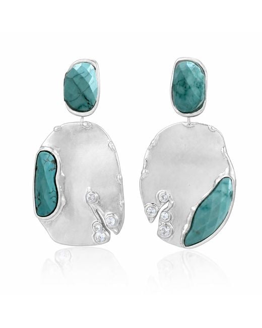 Rare Matters Jewelry Blue Cascade Gemstone Earring
