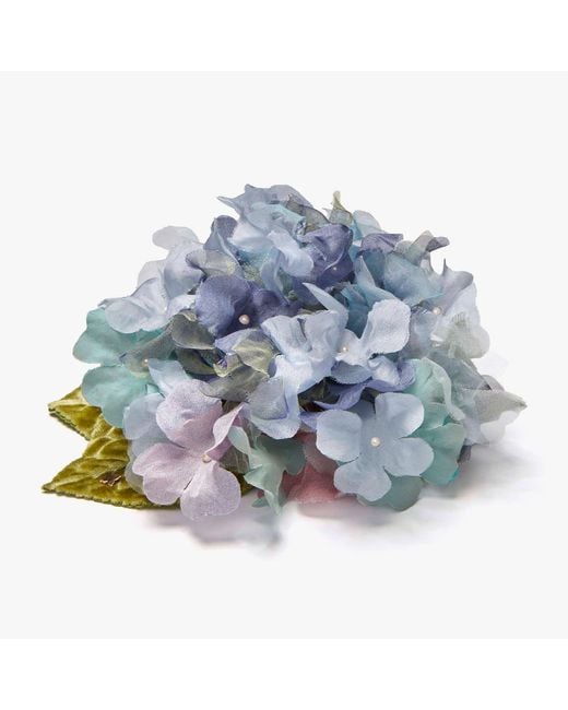 Helena Simon Blue The Hydrangea Floral Brooch