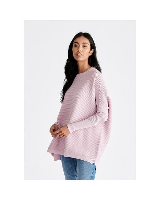 Paisie Pink Ribbed Jumper