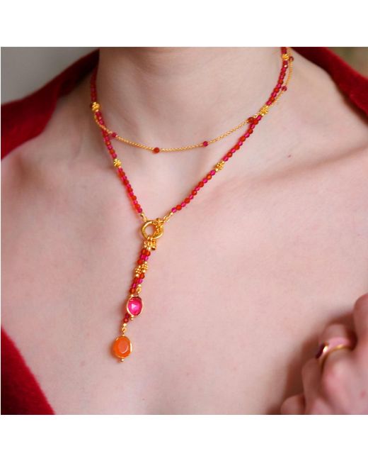 GEM BAZAAR Pink Sun Kissed Chain