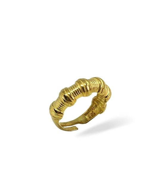 LINYA JEWELLERY Metallic Bomy Wire Ring