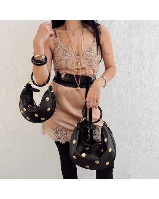 Indigolush Black Mini Ivy Studded