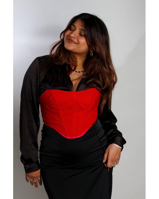 The Coolgirl Nyc Red Kiana Top