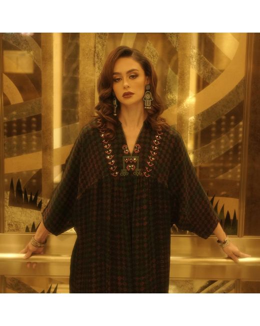 Sr by Sonali Raman Green Lola Dk. Kaftan