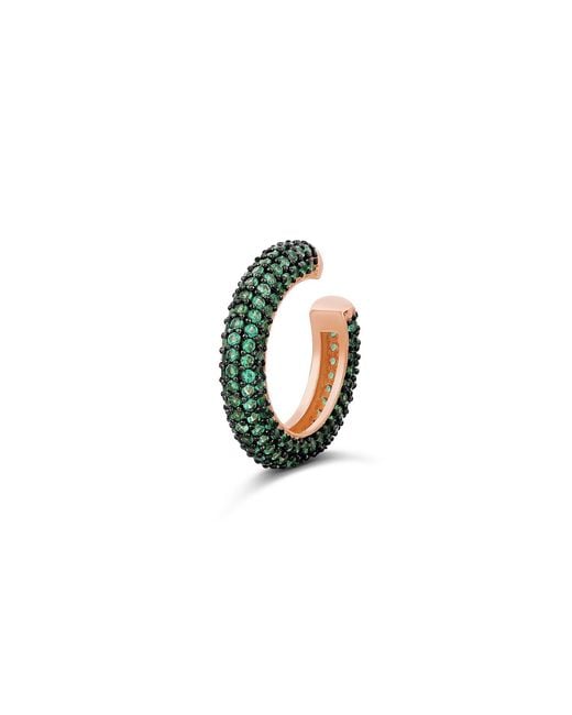 SHYMI Green Pave Ear Cuff