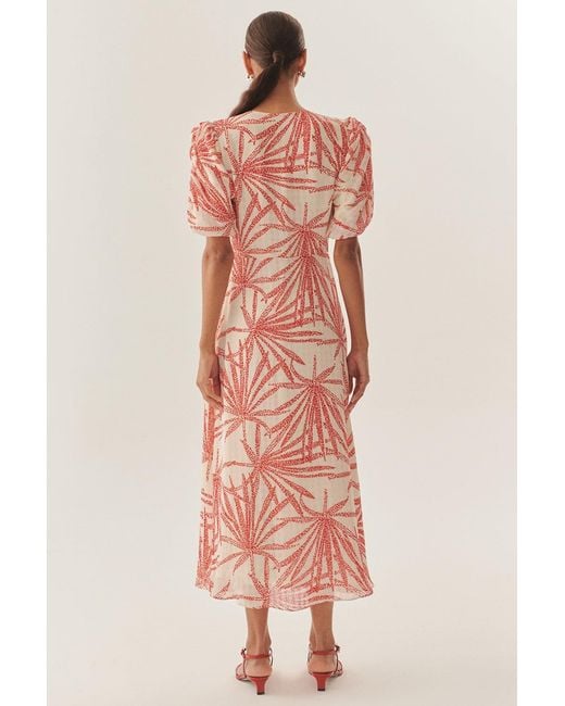 Exquise Red Adaline Midi Dress –