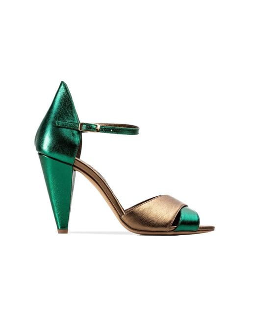 Rosamund Muir London Green Aurora Metallic & Heels