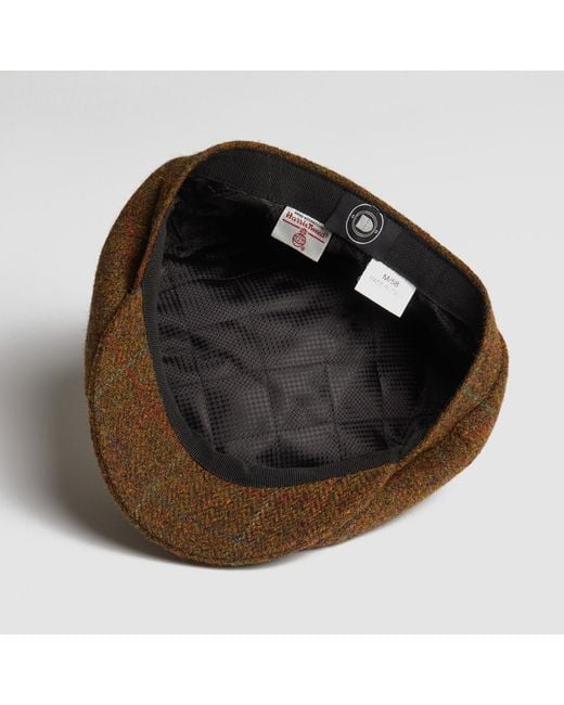 Dasmarca Hats Brown Harrison Savanna Harris Tweed Newsboy Cap for men