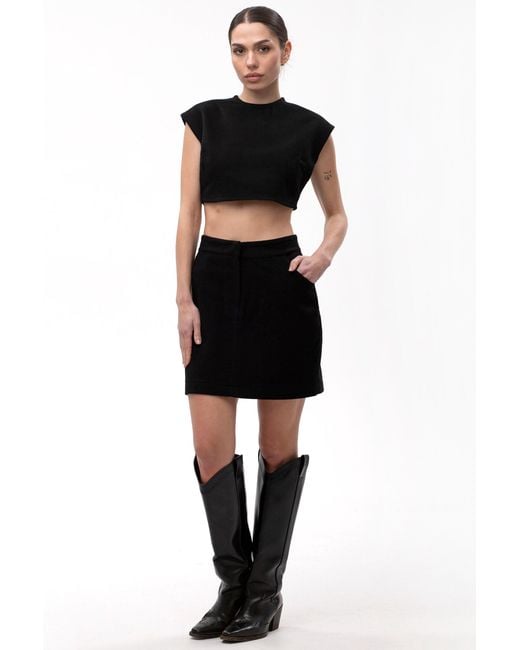 Maison Bogomil Black Midriff Blouse