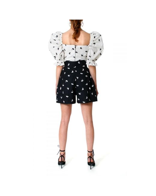 AGGI by HALEWSKI Black Brigitte Shorts