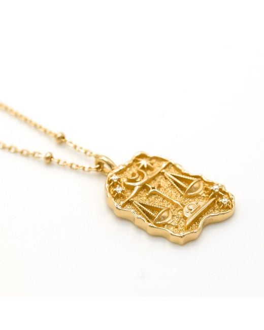 Luna Charles Metallic Solara Zodiac Necklace
