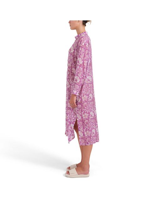 Tiger and the Monkey Purple The Lulu Shirtdress