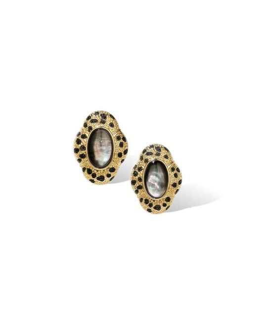 Retro Chic Metallic Leopard Earrings