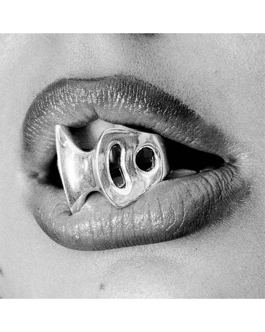Luna Delphine Black Blade Ring