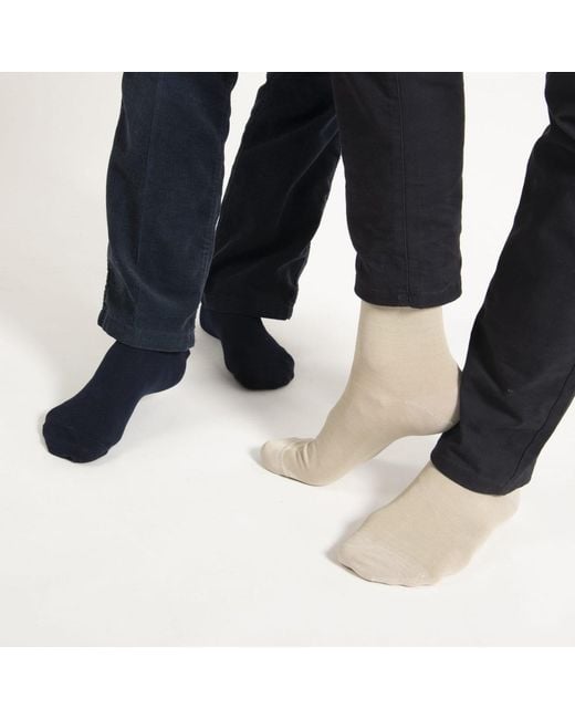 Peper Harow - Made in England Green Neutrals Classic Plain Socks for men