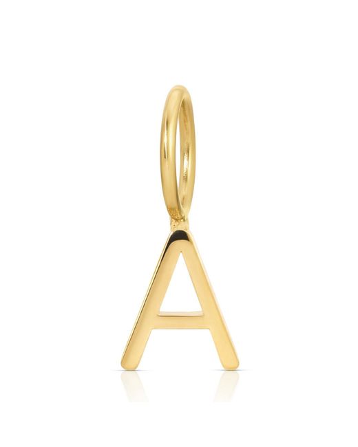 Maya Brenner Metallic Letter Charm