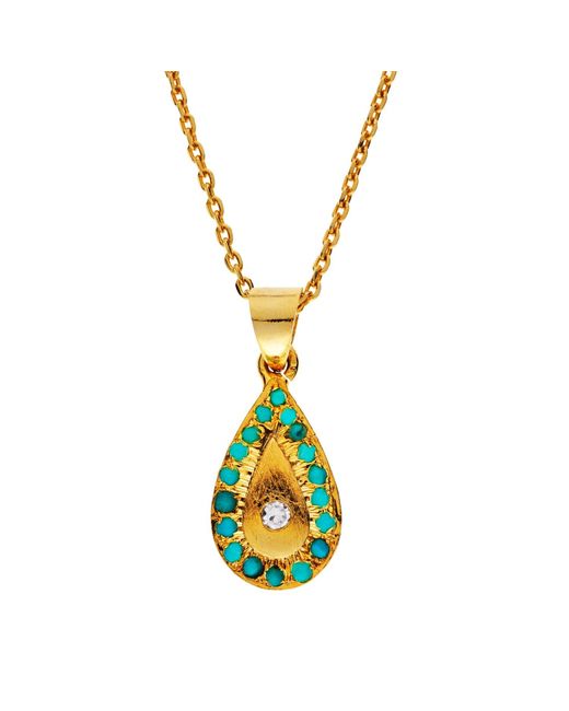 Preeti Sandhu Metallic Drop Necklace