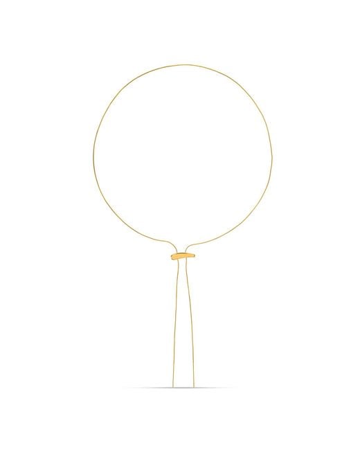 Amadeus White Lines Long Nuget Chain Necklace