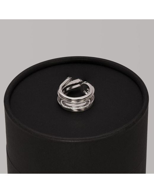 Meulien Metallic Budding Flower Ring Set