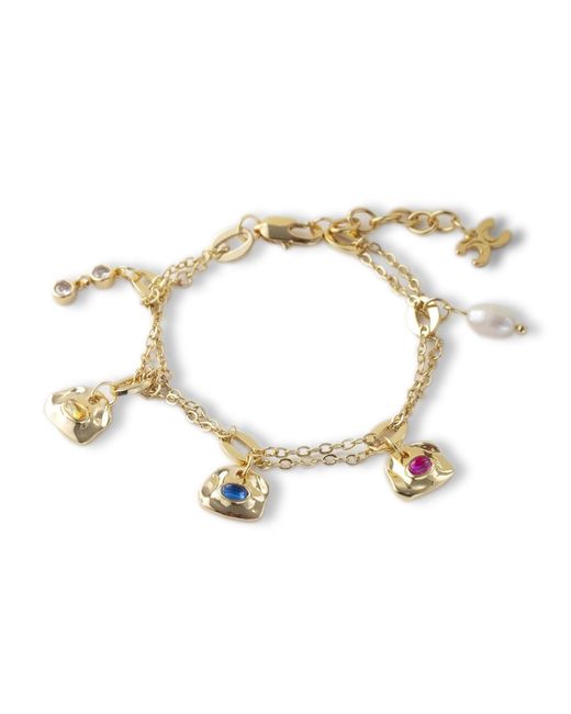 Classicharms Metallic Iris Gemstone Charm Bracelet