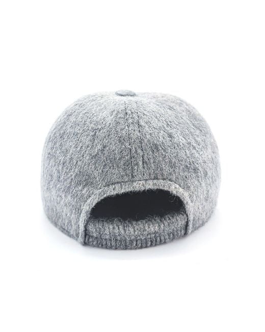 DORIA 1905 Gray Wool Rollable Baseball Cap Baseball for men