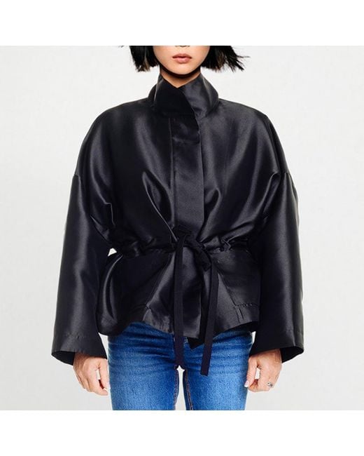 Maxjenny Black Square Boxy Jacket