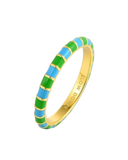 Pinnole Blue Celeste Thin Ring